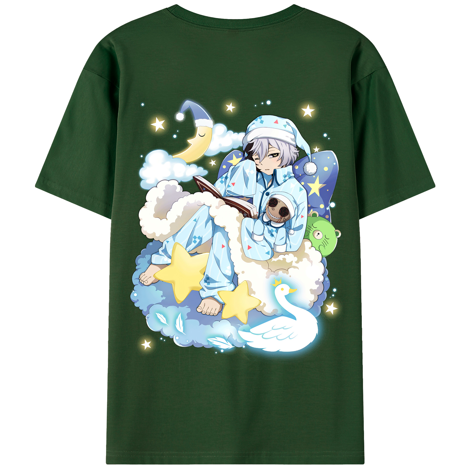 （画像用） 文豪ストレイドッグス Bungo Stray Dogs 綿100％半袖Tシャツ（背面プリント）